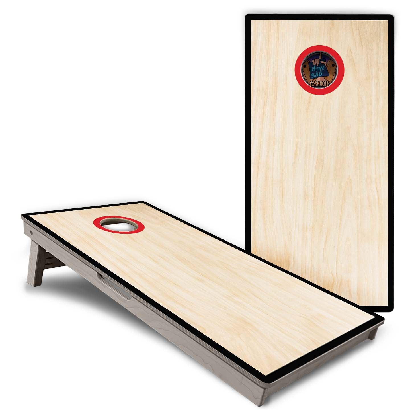 "Red Hole" Cornhole Boards