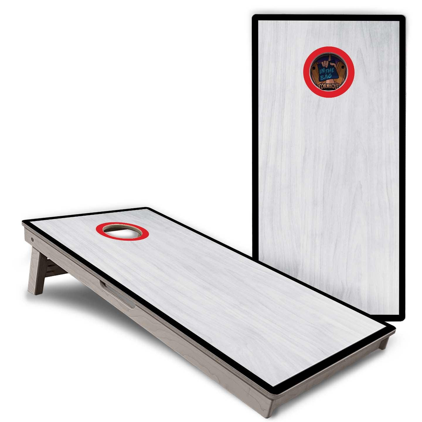 "Red Hole" Cornhole Boards
