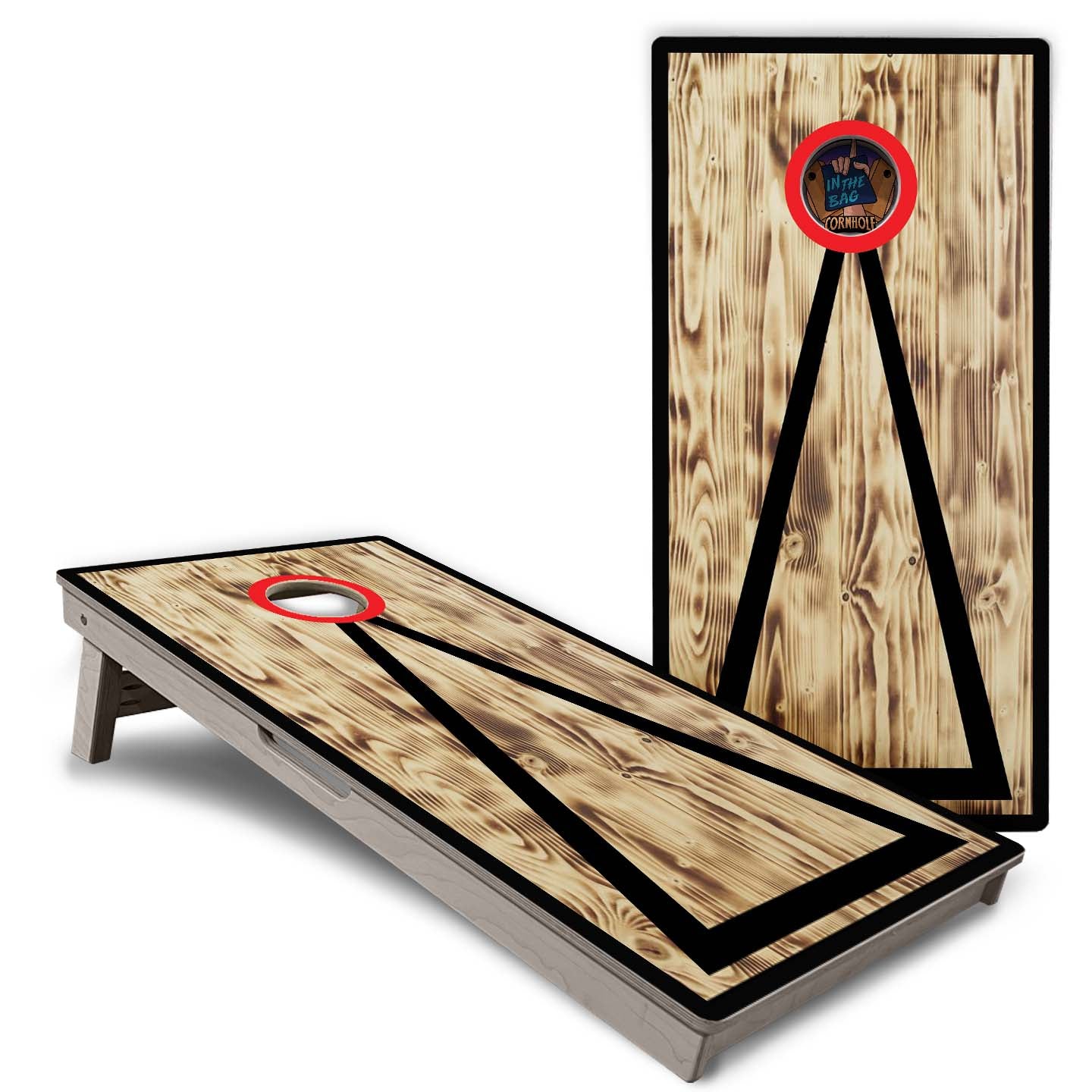 "Burnt Triangle" Cornhole Boards