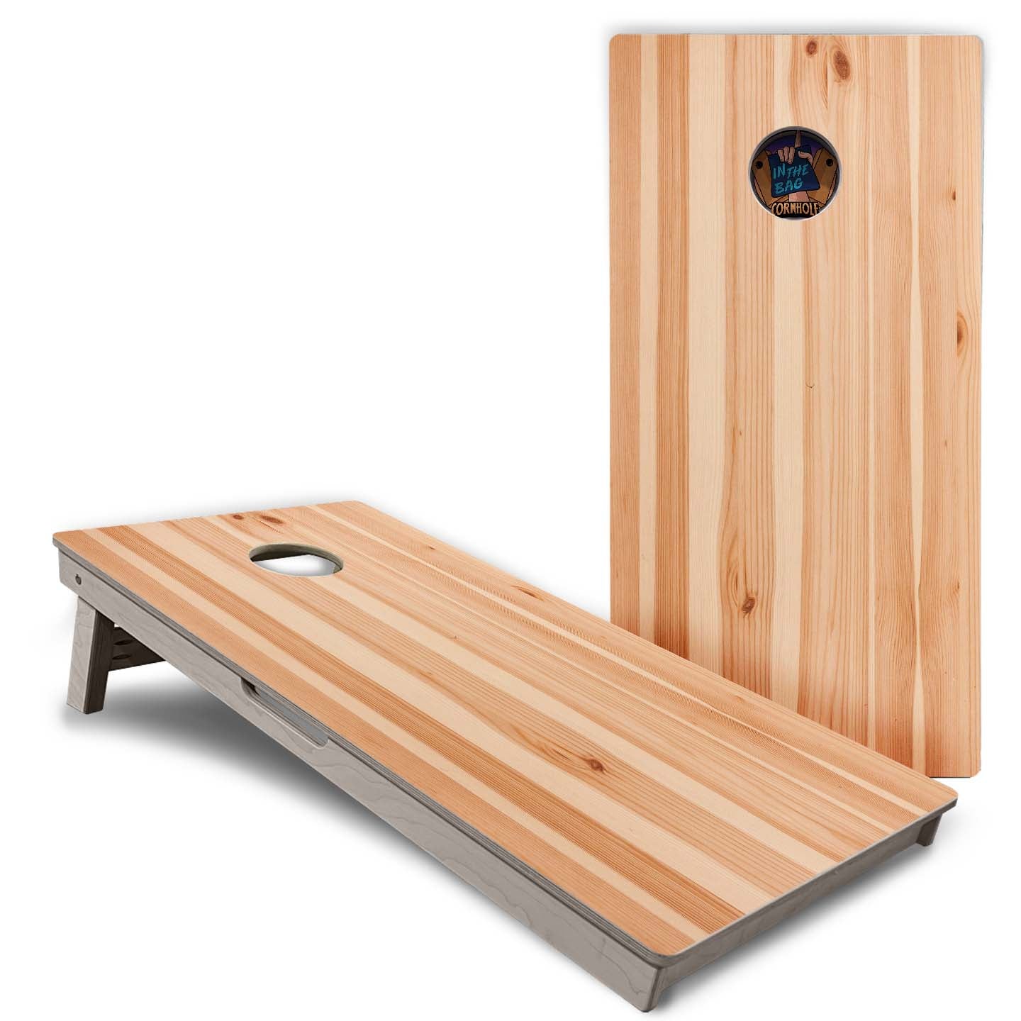 thumbnail image 2 of Wooden Cornhole Boards With Carrying Case & 8 Bags – Folding, Pine (You Pick Color) 2 of 5