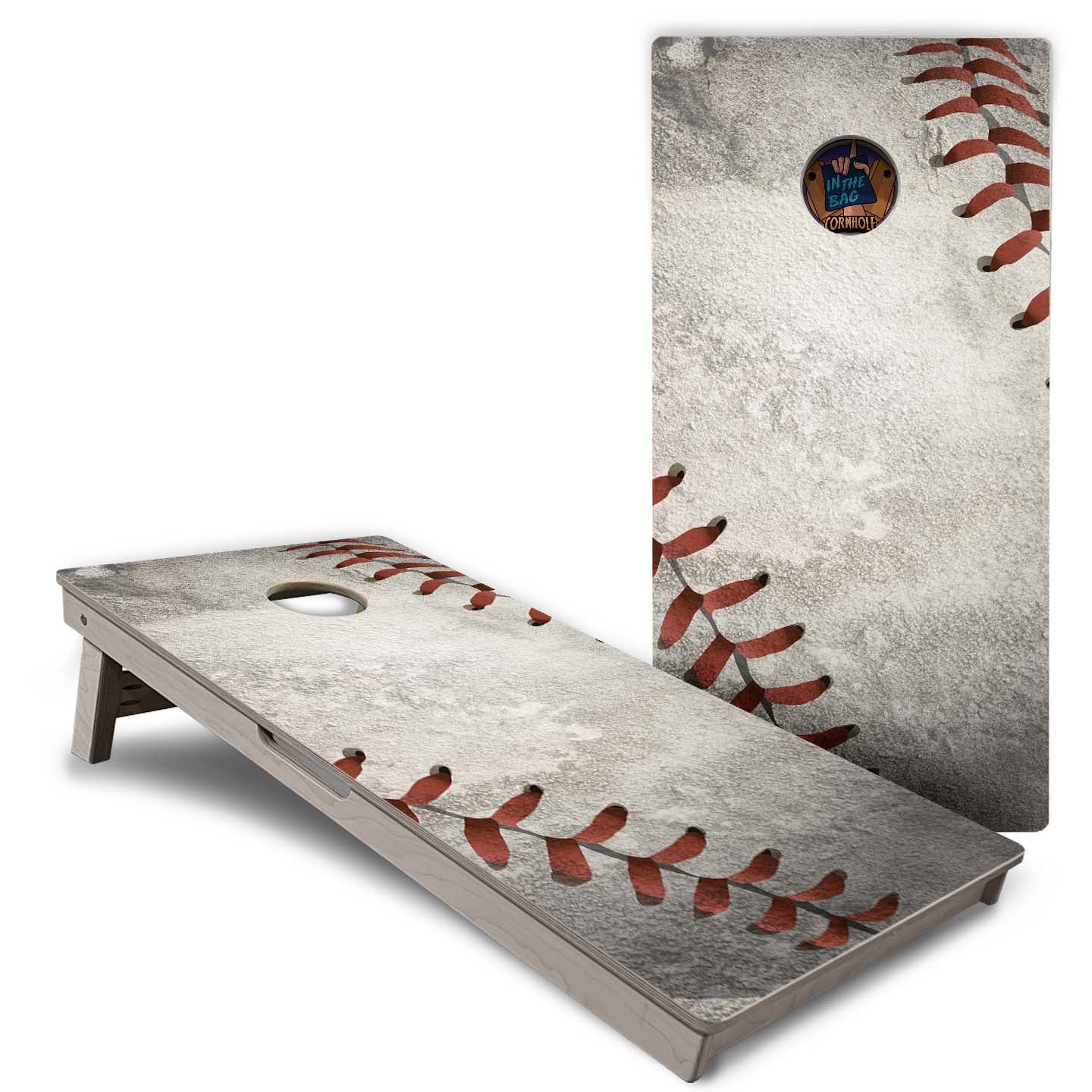 "Baseball Worn" Cornhole Boards