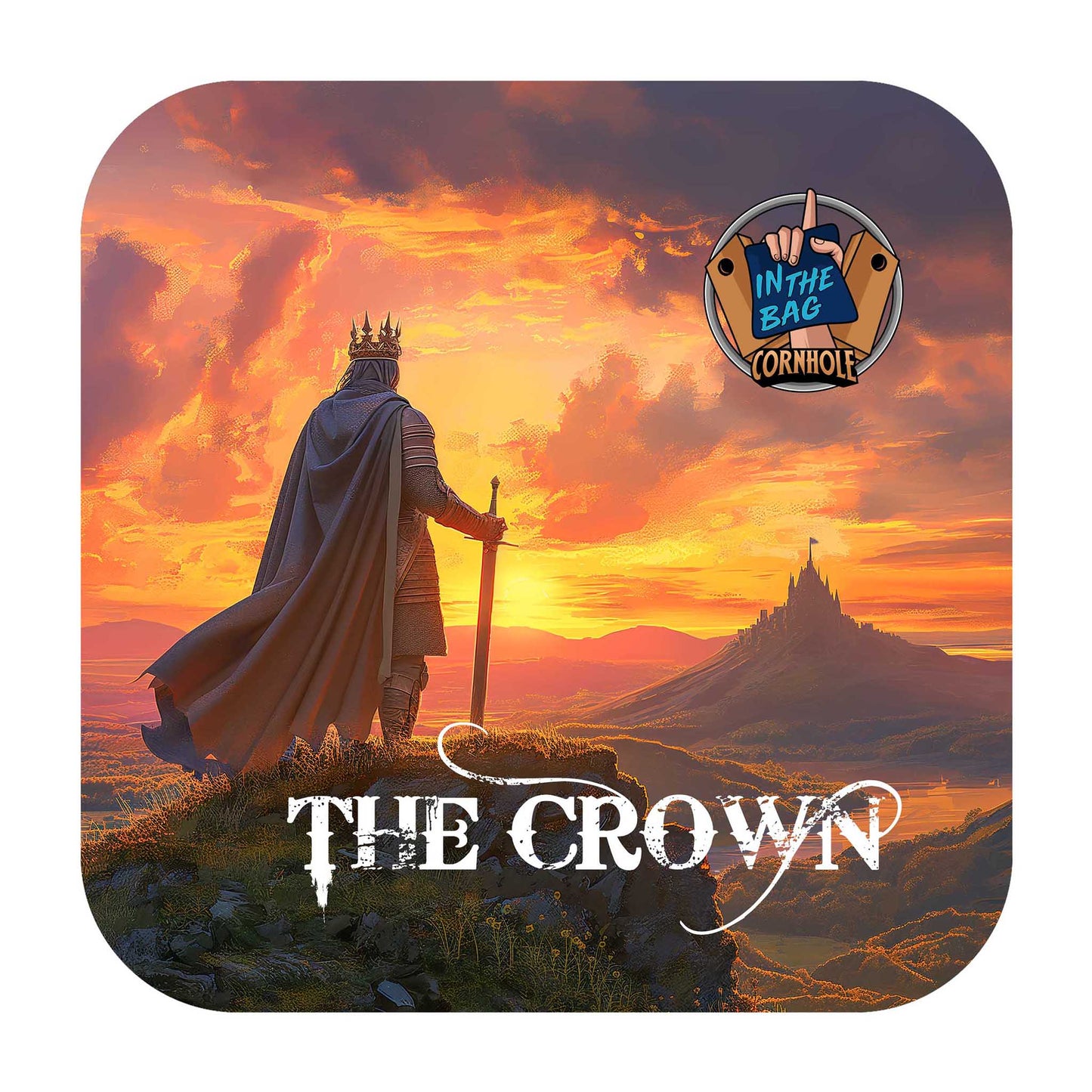 THE CROWN Cornhole Bags "Kingdom Sunset"