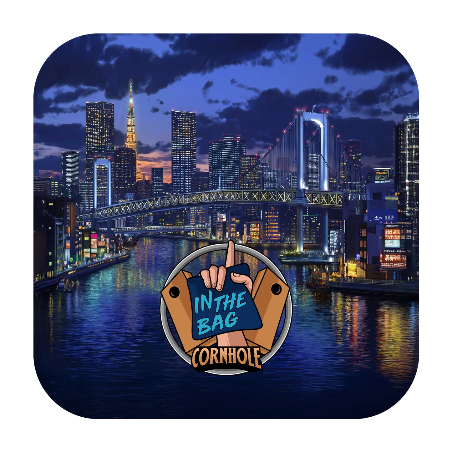 HASTE Cornhole Bags "City Nights Series: Tokyo Nights"