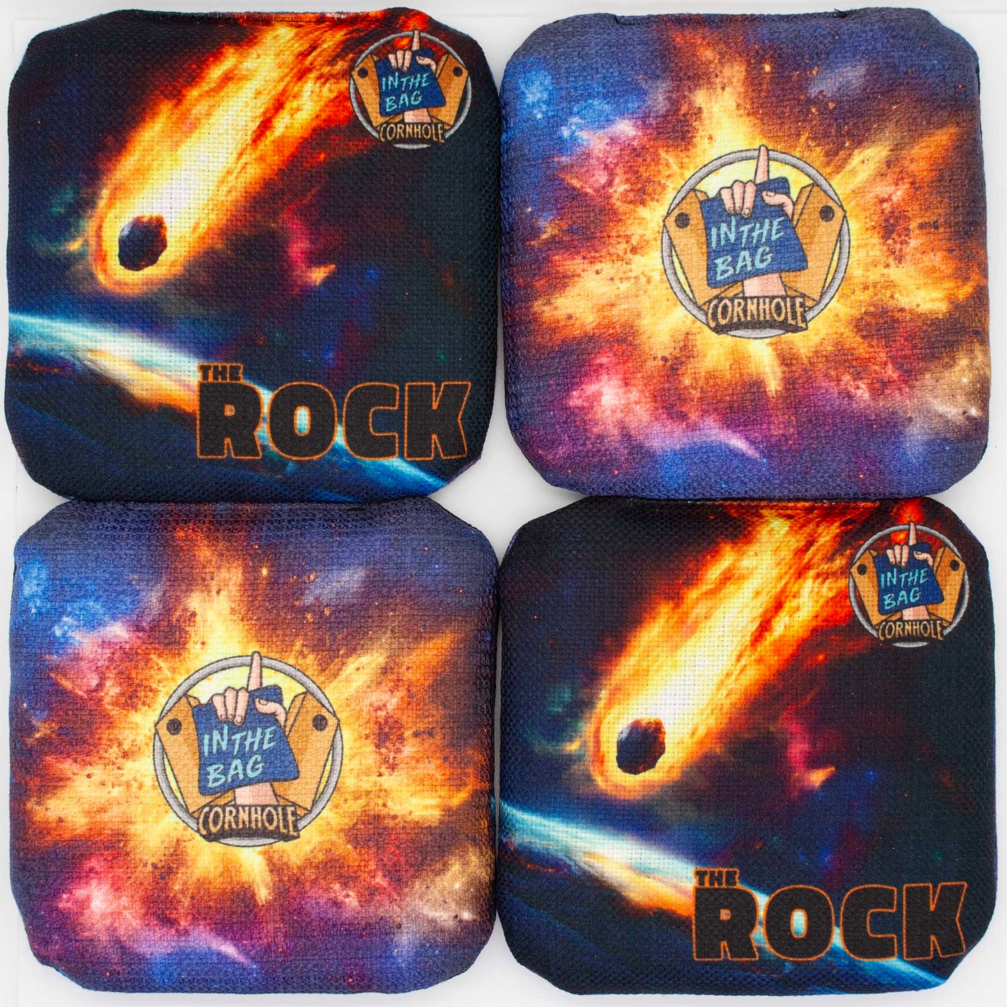 THE ROCK Cornhole Bags "Asteroid"