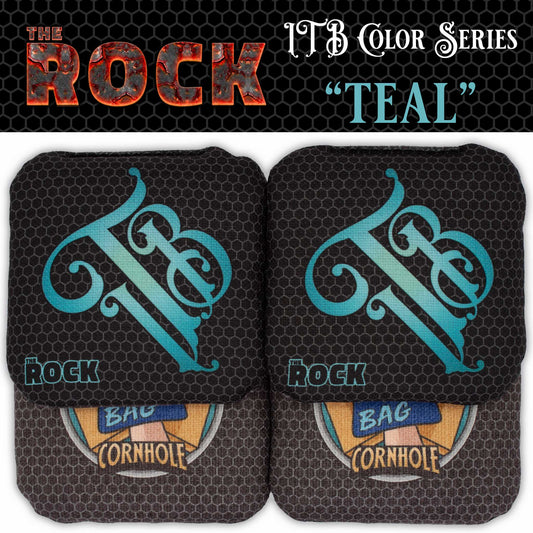 THE ROCK Cornhole Bags "ITB Color: Teal"