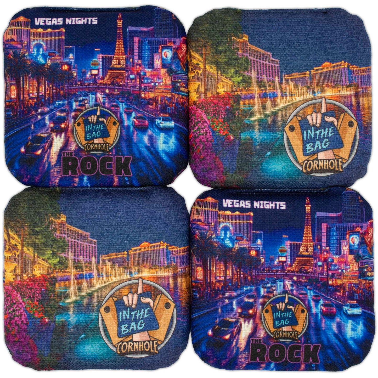 THE ROCK Cornhole Bags "City Nights Series: Vegas Nights"