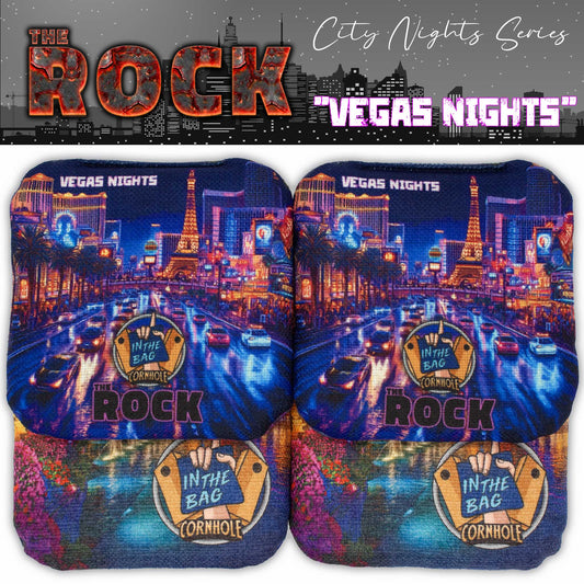 THE ROCK Cornhole Bags "City Nights Series: Vegas Nights"