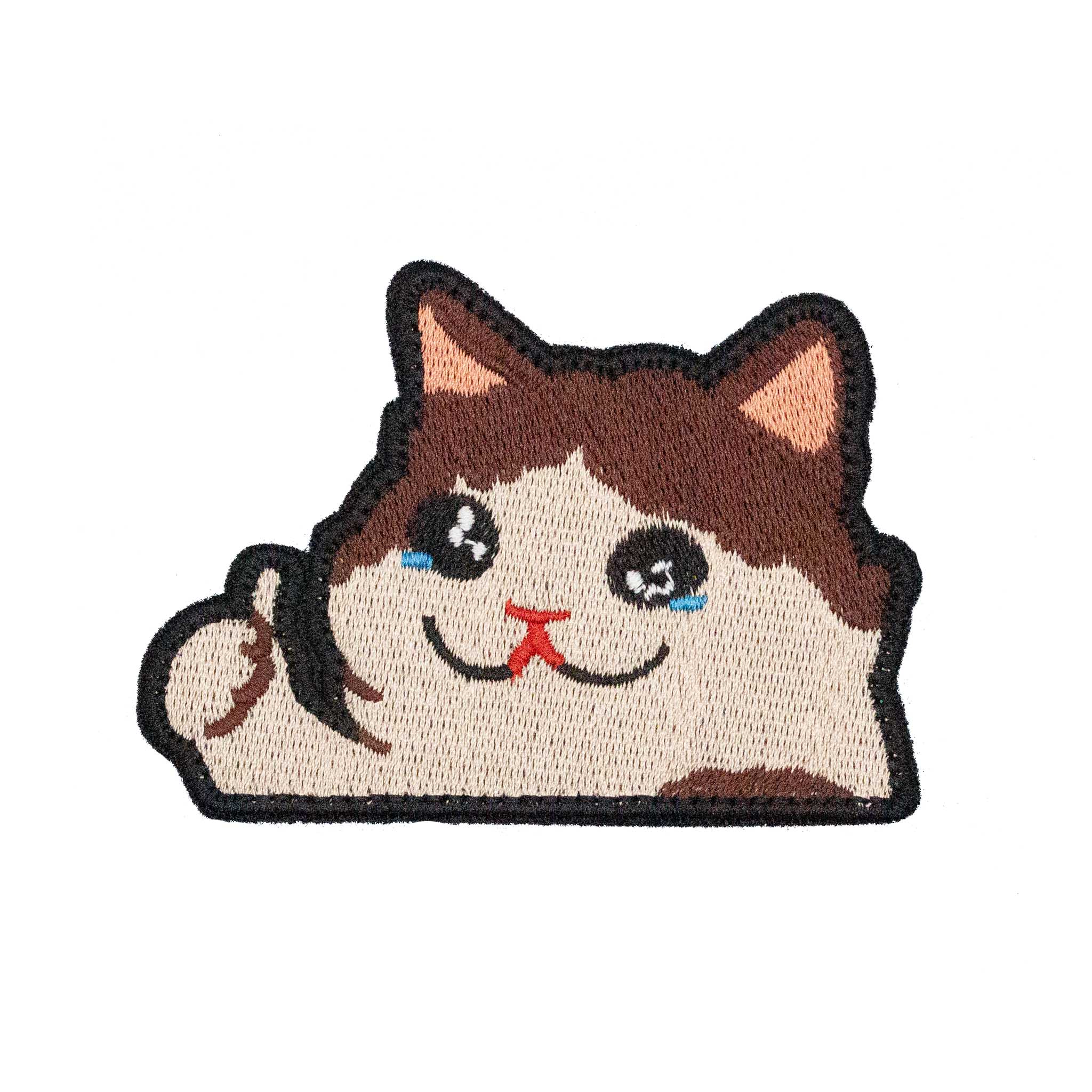 "Thumbs Up Cat" Embroidered Velcro Patch In The Bag Cornhole