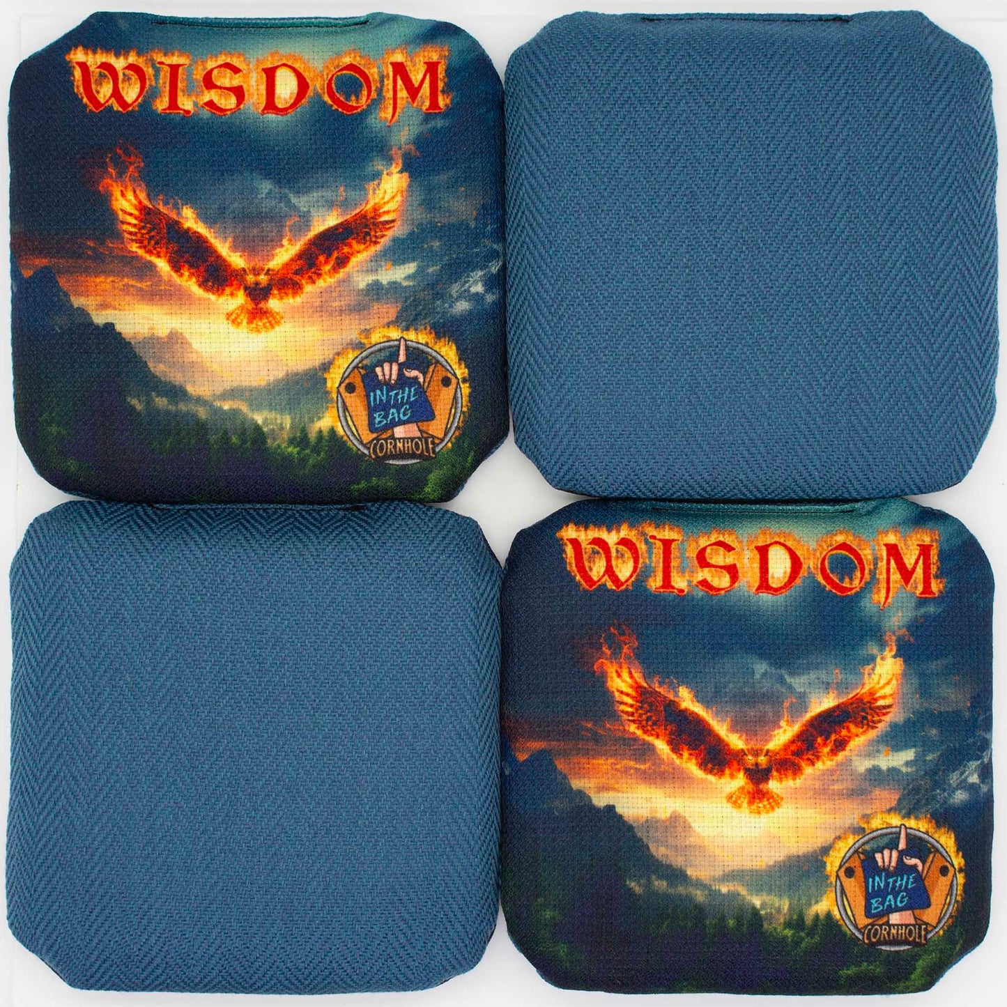 WISDOM Cornhole Bags "Fire Flight"
