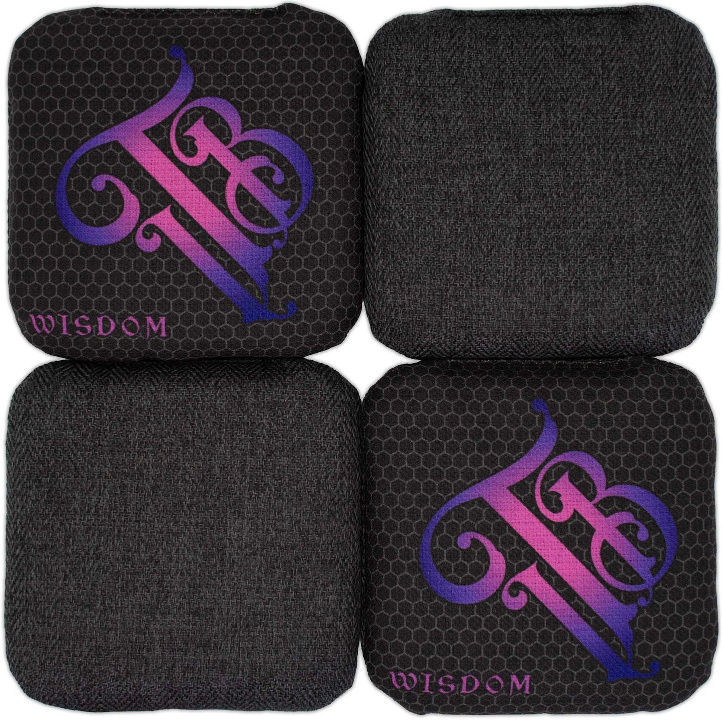 WISDOM Cornhole Bags "ITB Color: Purple"