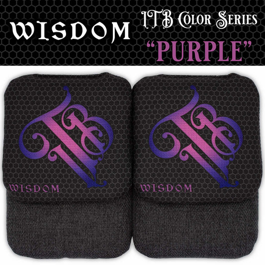 WISDOM Cornhole Bags "ITB Color: Purple"