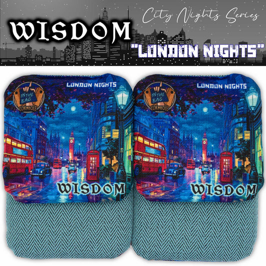 WISDOM Cornhole Bags "City Nights Series: London Nights"