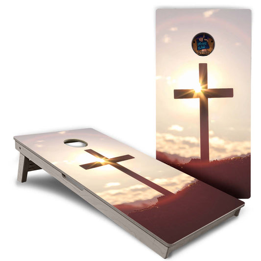 "Cross Sunset" Cornhole Boards