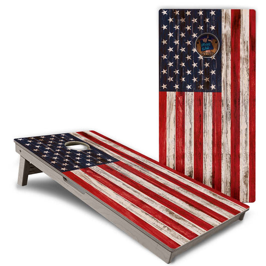 "Antique Flag" Cornhole Boards