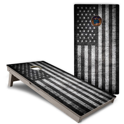"Monochrome USA Flag" Cornhole Boards