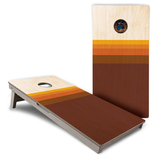 "Retro Gradient" Cornhole Boards