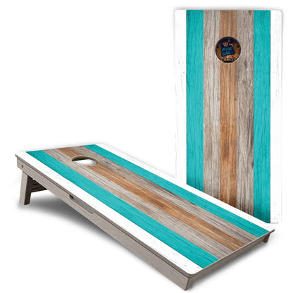 "Beach Stripes" Cornhole Boards