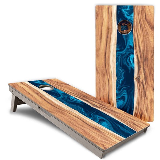 "Epoxy Resin Print (not actual epoxy" Cornhole Boards