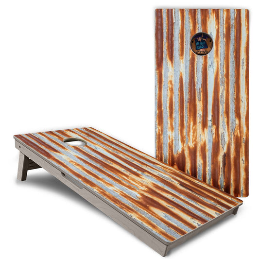 "Rusted Roof" Cornhole Boards