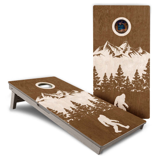 "Bigfoot Mountain" Cornhole Boards