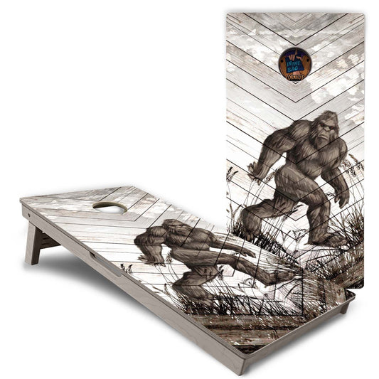 "Bigfoot Whitewash" Cornhole Boards