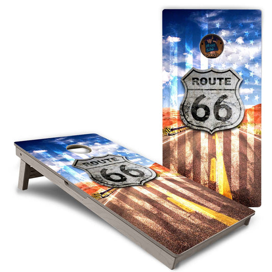 "Route 66" Cornhole Boards