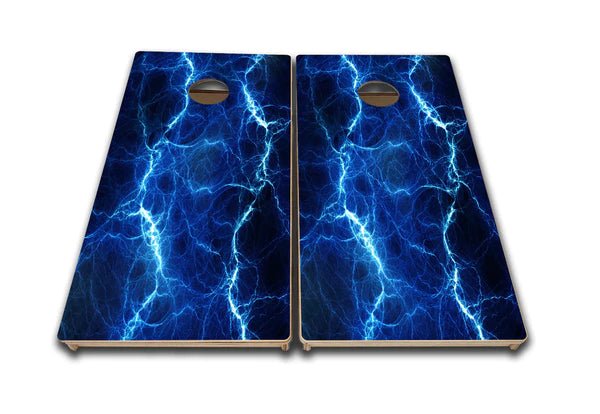 "Blue Lightning" Tournament Quality Cornhole Board