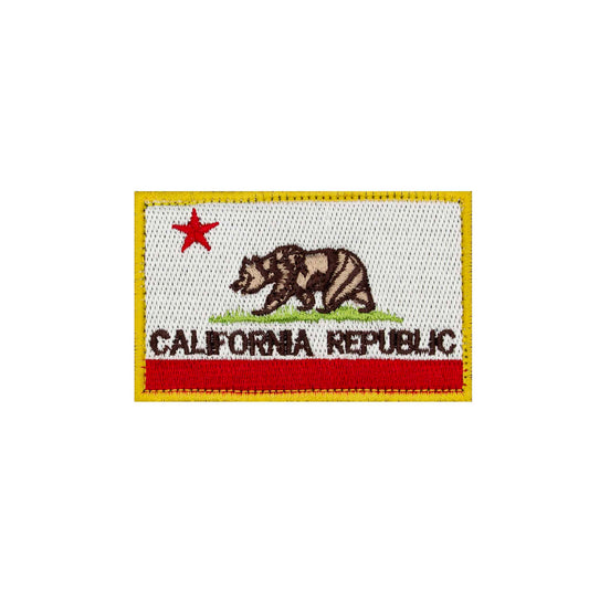 "California State Flag" Embroidered Velcro Patch