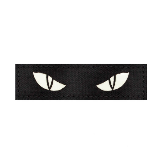 "Cat Eyes" Glow-In-The-Dark Embroidered Velcro Patch