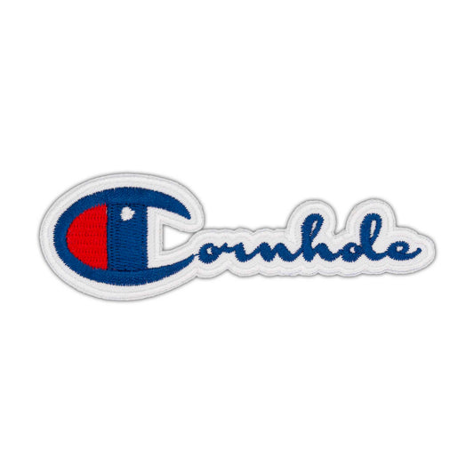 Champion Brand "Cornhole" Embroidered Velcro Patch