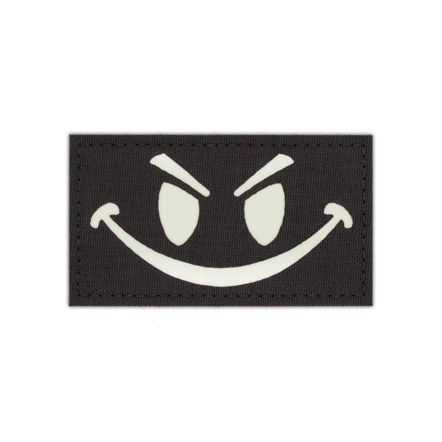"Devious Smiley" Glow-In-The-Dark Velcro Patch