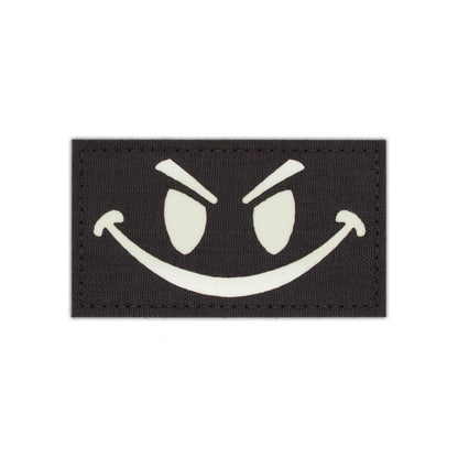 "Devious Smiley" Glow-In-The-Dark Velcro Patch