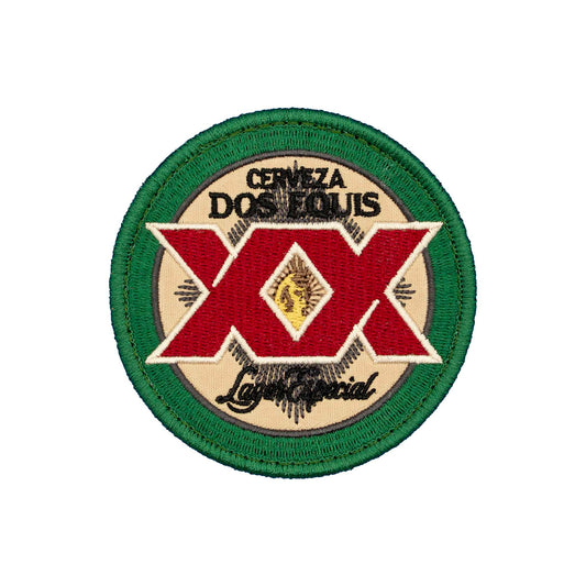 "Dos Equis" Beer Logo Embroidered Velcro Patch