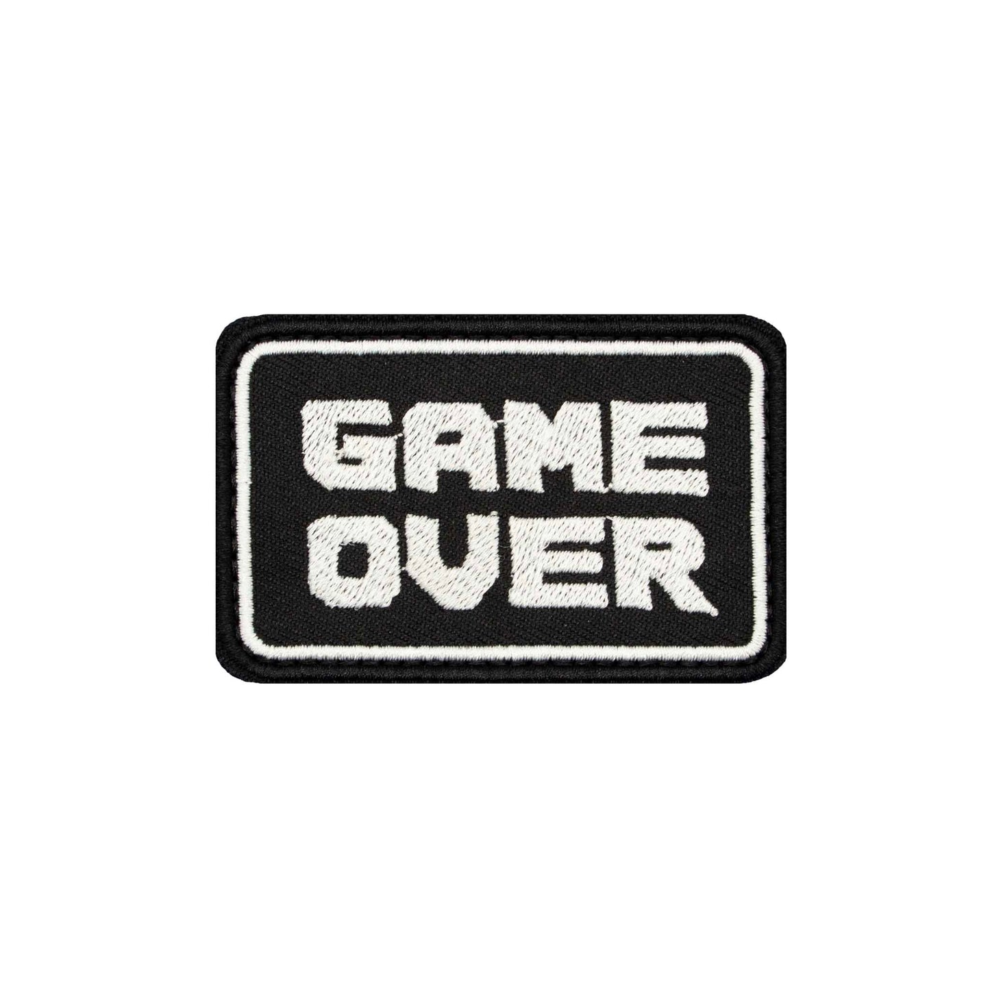 "Game Over" Embroidered Velcro Patch