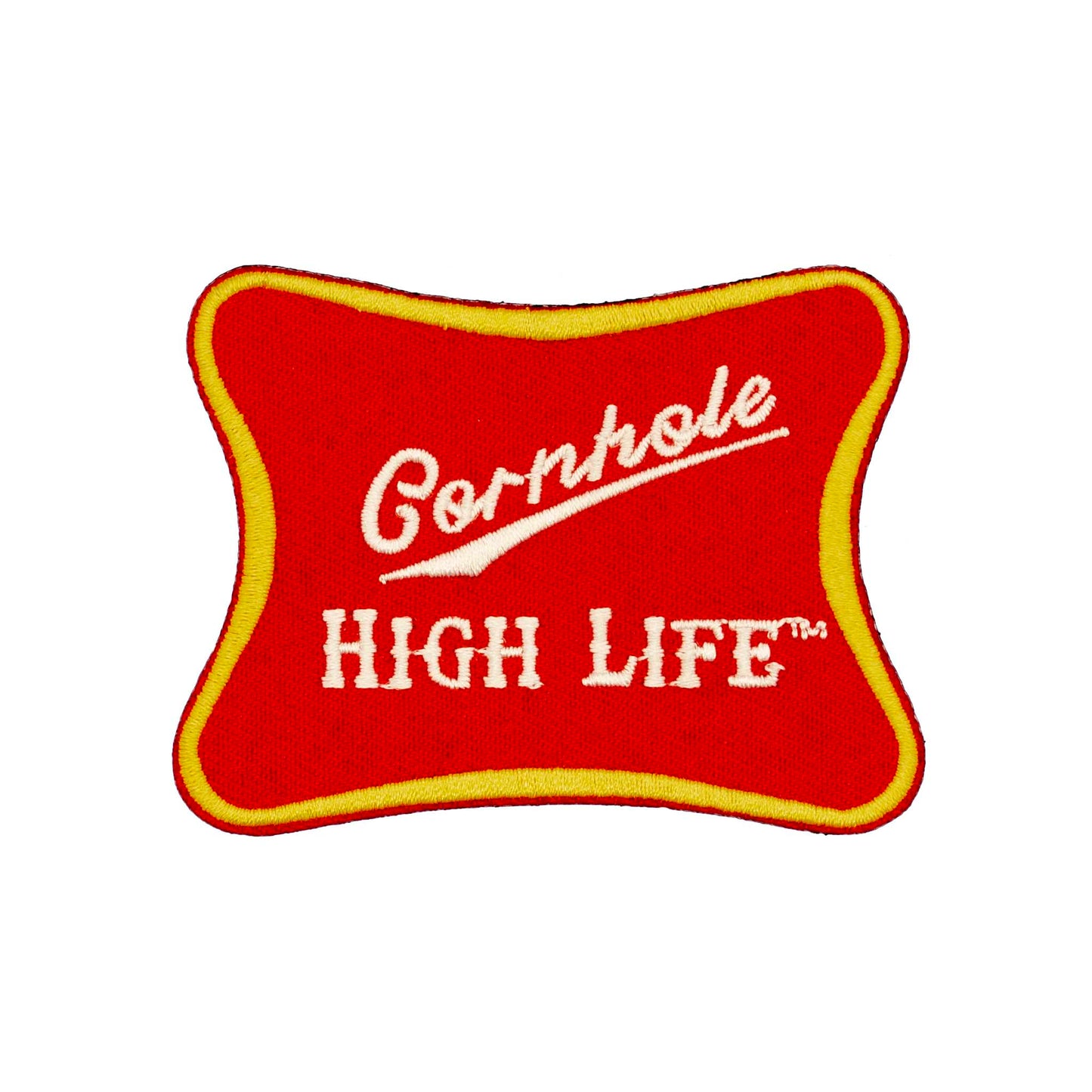 Miller Beer "Cornhole High Life" Embroidered Velcro Patch