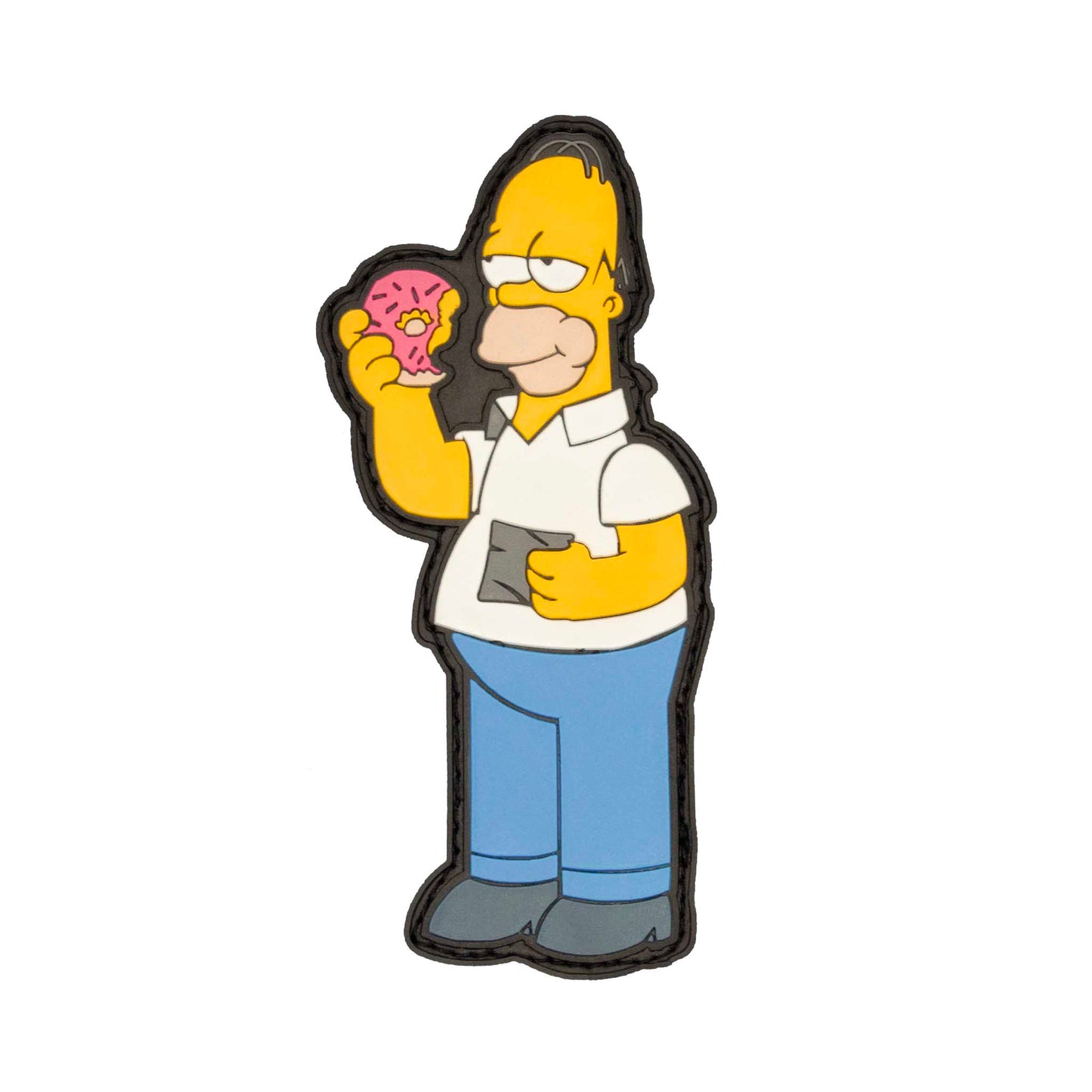 "Homer Simpson Throwing" PVC Velcro Patch