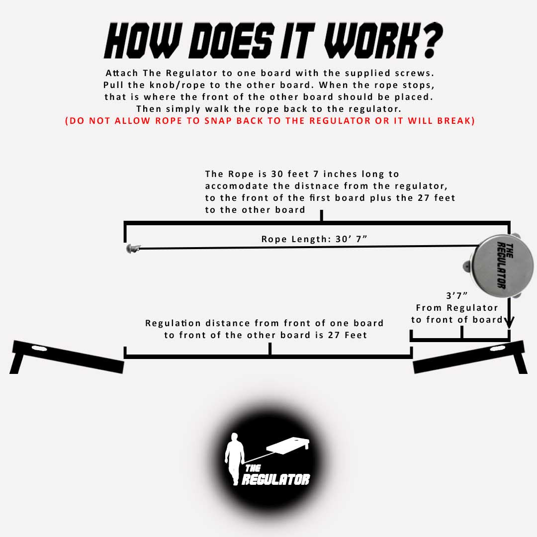 "The Regulator 2.0" for Cornhole Board Measurement (Free Shipping)
