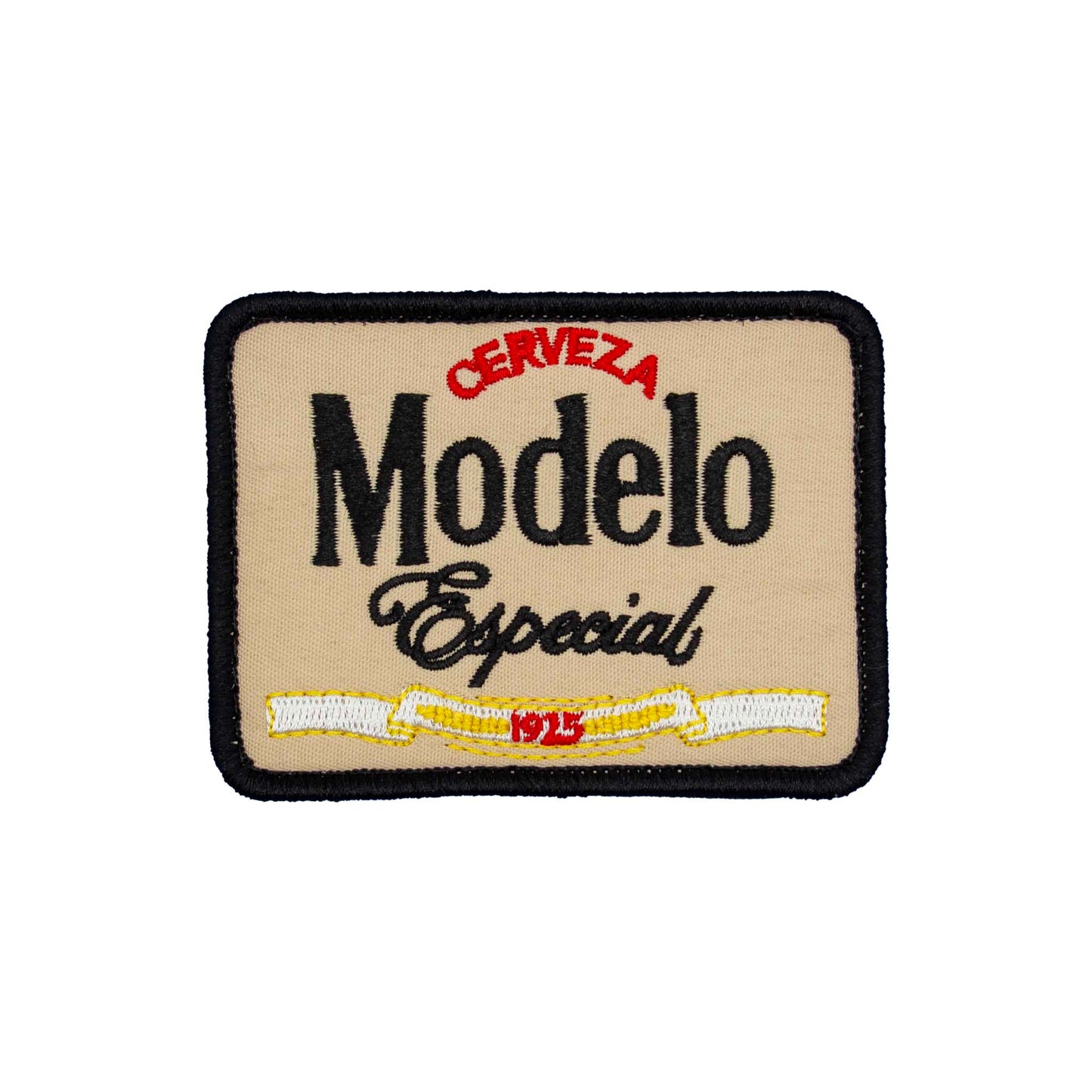 "Modelo Especial" Beer Logo Embroidered Velcro Patch