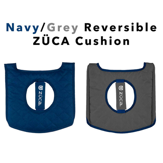 ZUCA Seat Cushion (Navy/Grey)