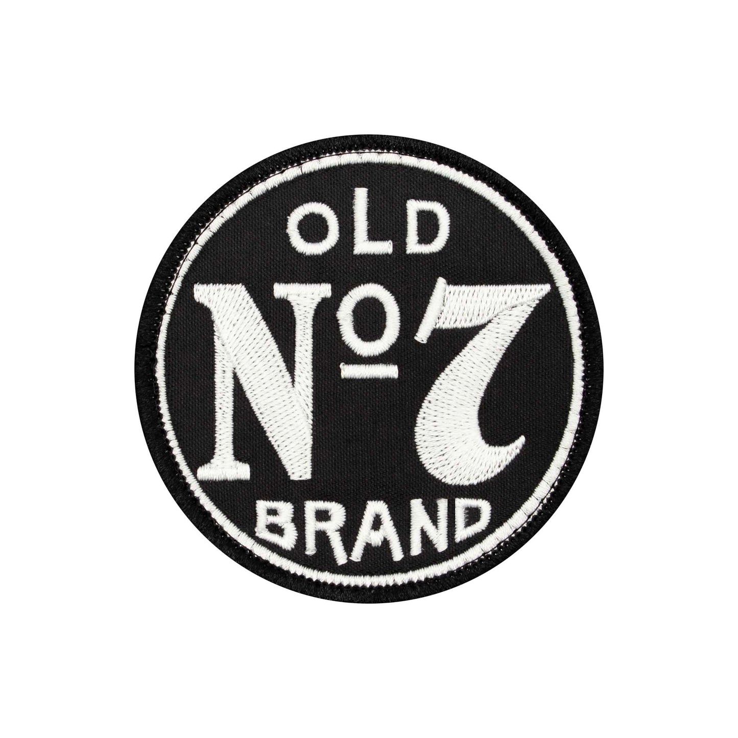 "Old No 7" Jack Daniels Whiskey Logo Embroidered Velcro Patch