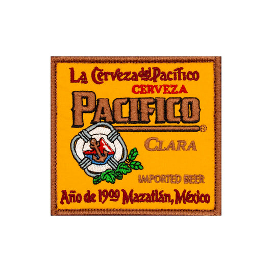 "Pacifico Clara" Beer Logo Embroidered Velcro Patch