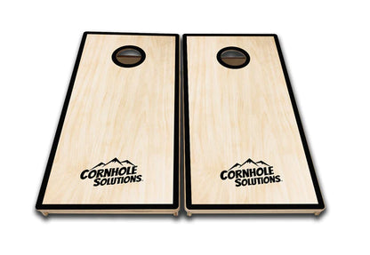 "Natural Wood Black Hole" Tournament Quality Cornhole Board