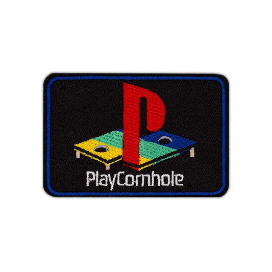 "PlayCornhole" (PlayStation) Embroidered Velcro Patch