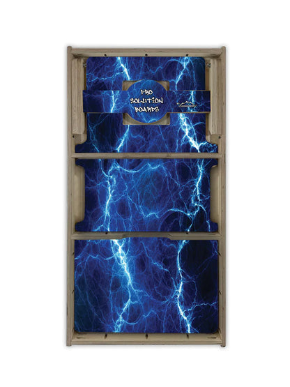 "Blue Lightning" PRO Quality Cornhole Board