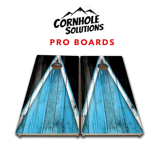 "Blue Triangle" PRO Quality Cornhole Board