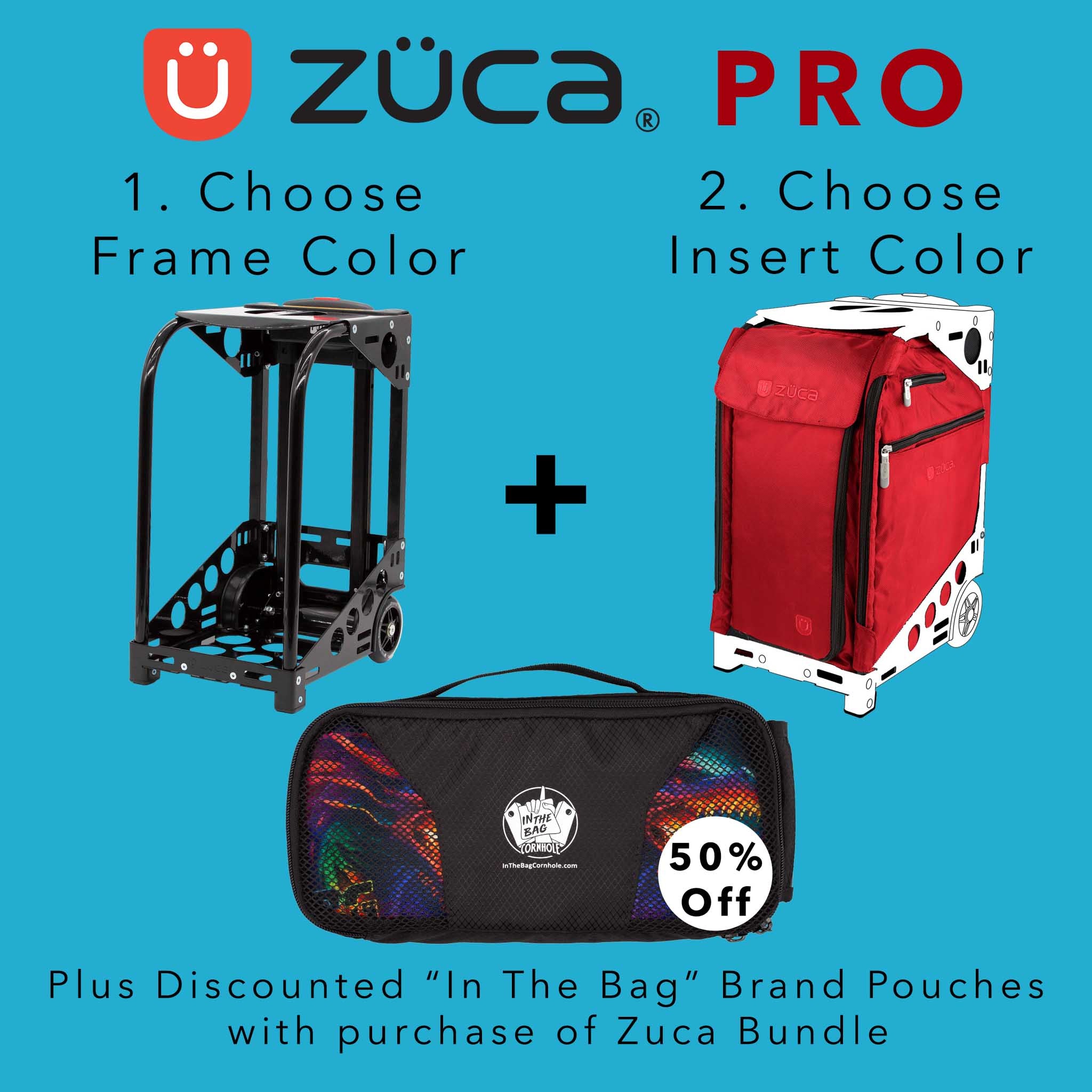 ZÜCA Pro Cart - Includes (3) Small Ballistic Nylon Pouches