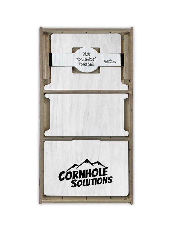 "Grey with Red Hole" PRO Quality Cornhole Board