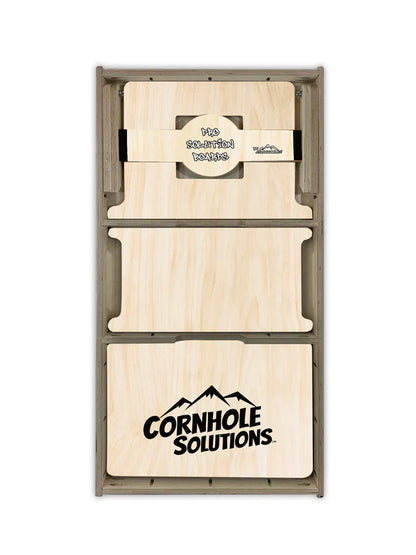 "Natural Wood with Black Hole" PRO Quality Cornhole Board