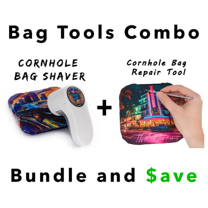 Cornhole Bag Shaver and Repair Tool Combo ($5 Savings)