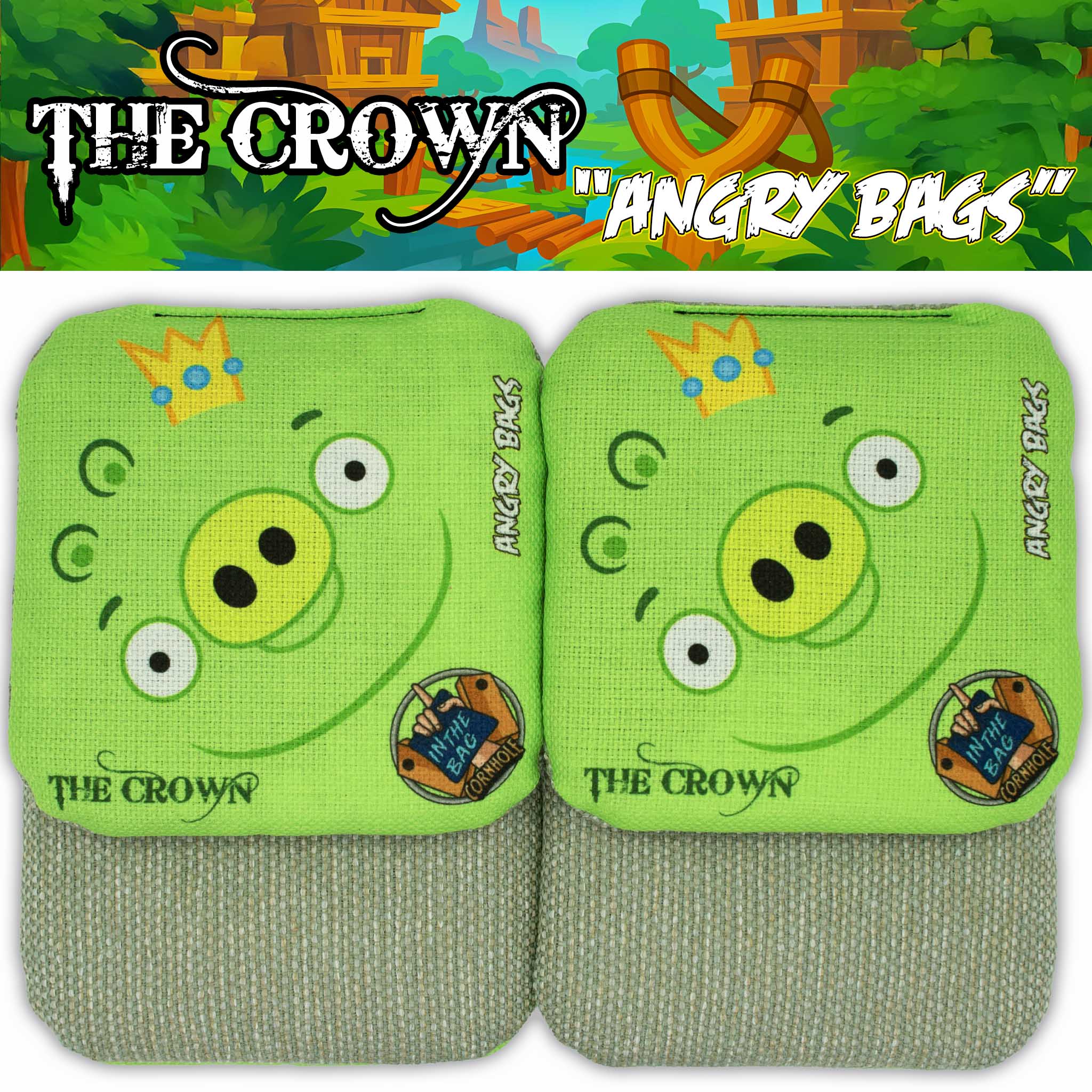 THE CROWN Cornhole Bags 
